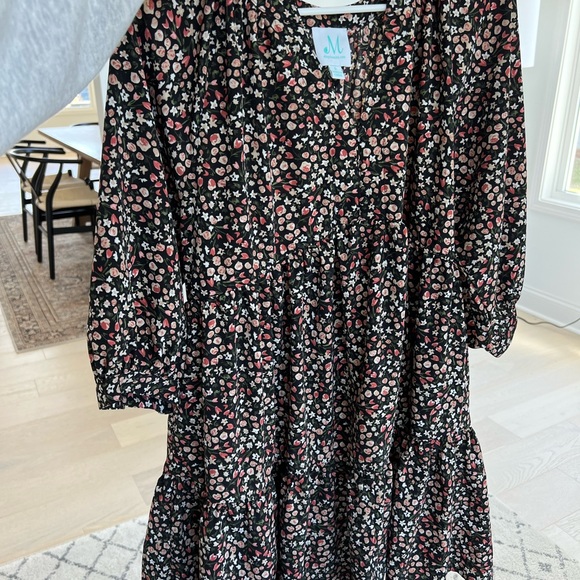 Can't Be Outdone Black Ditsy Floral Dress - Picture 2 of 3